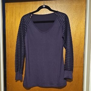 Women's Purple Long Sleeve Top